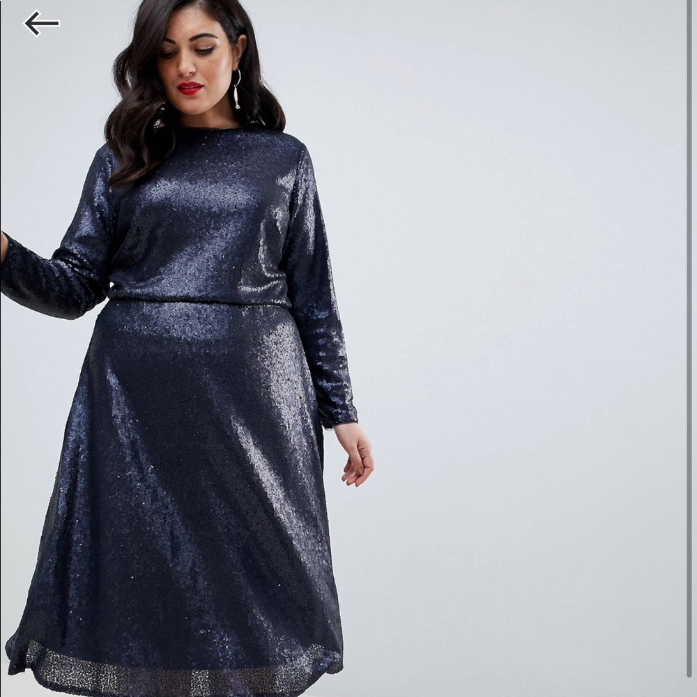 TFNC long sleeve sequin dress